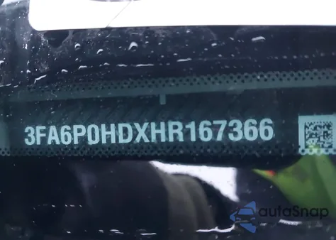 2017 Ford Fusion Se from USA, damaged, VIN 3FA6P0HDXHR167366